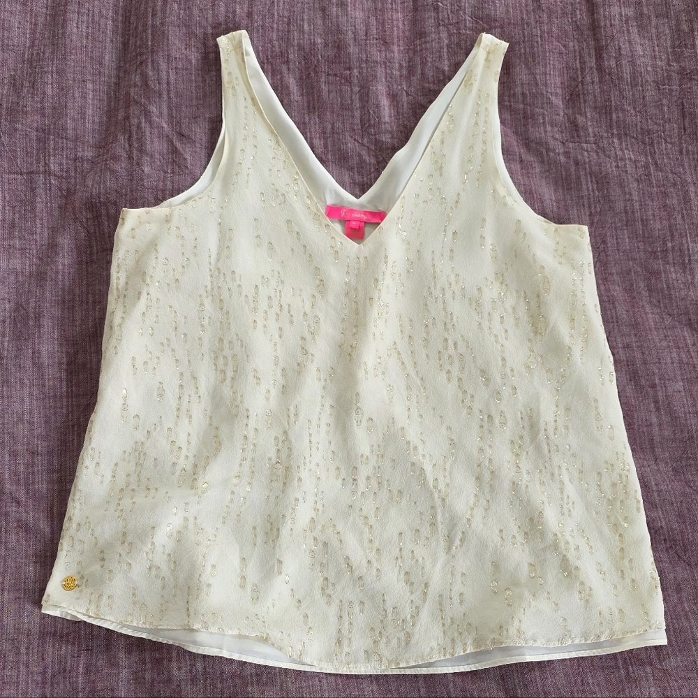Lilly Pulitzer Florin Silk Tank Top - Picture 2 of 10